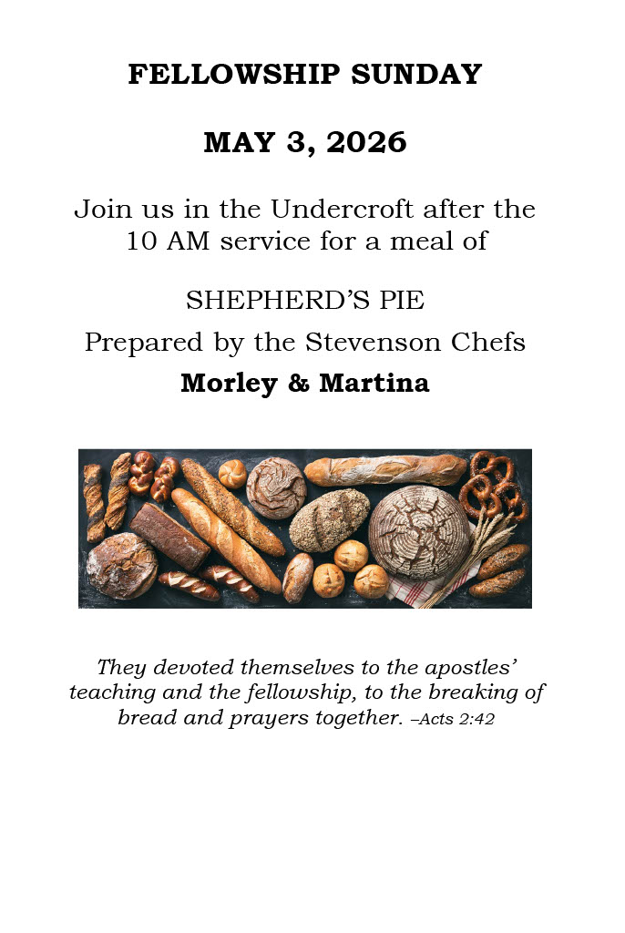 Fellowship Sunday Webpage Version