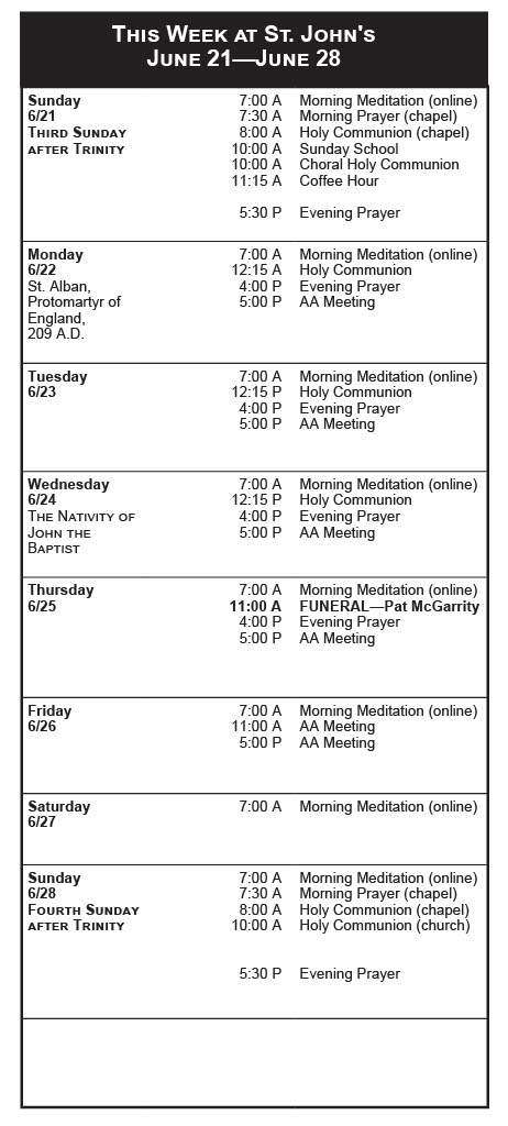 June 21 to June 28 webpage
