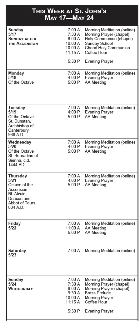 May 17 to May 24 for the webpage